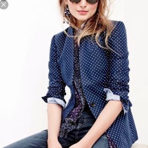 J.crew Regent Polka Dot Blazer
